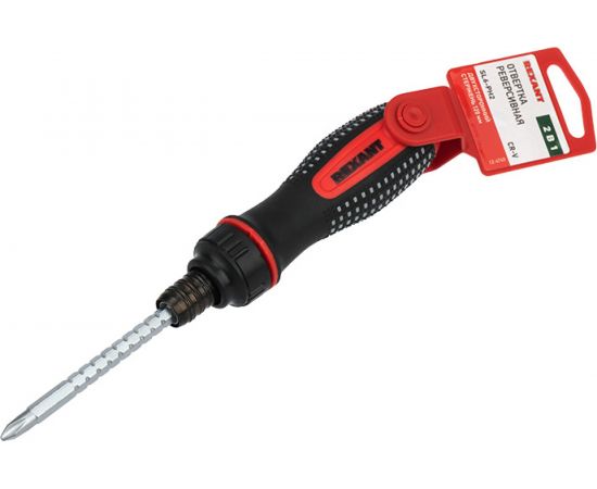 Реверсивная комбинированная отвертка REXANT PH 2, SL 6, двухсторонний стержень 120 мм 12-4745 – изображение 2