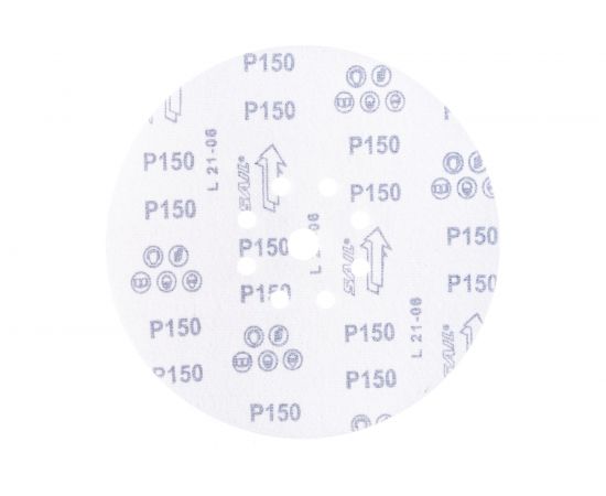 Круг шлифовальный вентилир. 225 мм, зернистость 150, 9 отв ASTECH 8800881 – изображение 2