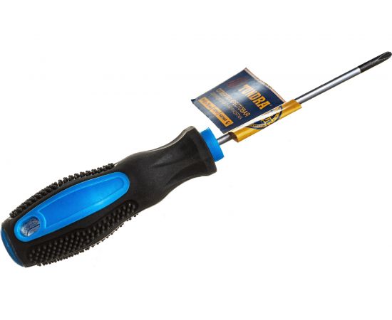 Крестовая отвертка TUNDRA PH0 х 75 мм, сатин, шлиц магнитный, 2К рукоятка 1858805 – изображение 2