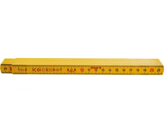 Складной метр (2 м, пластик) SOLA HK 2/10G 53030101 – изображение 3