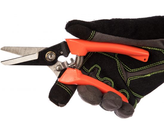 Цветочный секатор с прямыми лезвиями FEONA МИНИ 170 мм, пластиковые ручки с ремешком 004-0828 22776 – изображение 3