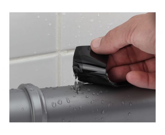 Герметизирующая лента СИЛА SFLEX-1015B (ремонтная; сверхсильная; 10 см х 1,5 м; черная) Б0050342 – изображение 3