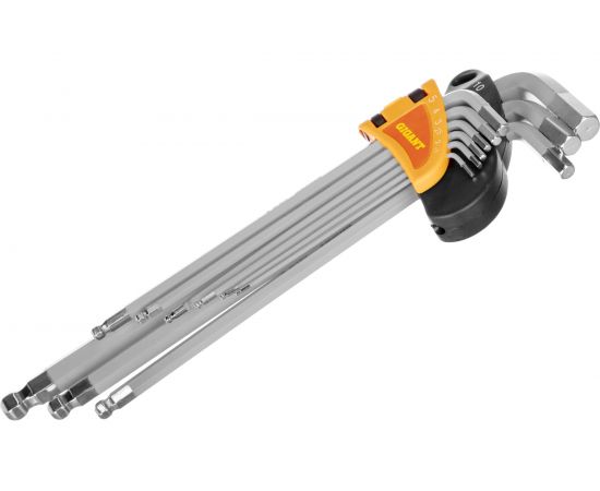 Набор длинных имбусовых ключей 9 шт. Gigant GLHB 9 – изображение 3