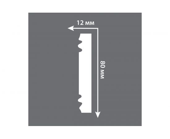 Молдинг Decomaster с рисунком, 80х12х2000 мм D150B – изображение 5