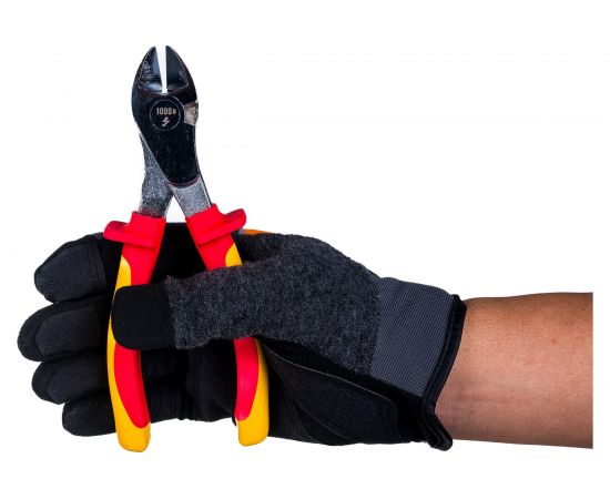 Диэлектрические усиленные бокорезы, двухкомпонентная рукоятка, до ~1000В, 170мм ЗУБР ЭКСПЕРТ ЭЛЕКТРОМОНТАЖНИК 22145-6-17 – изображение 6