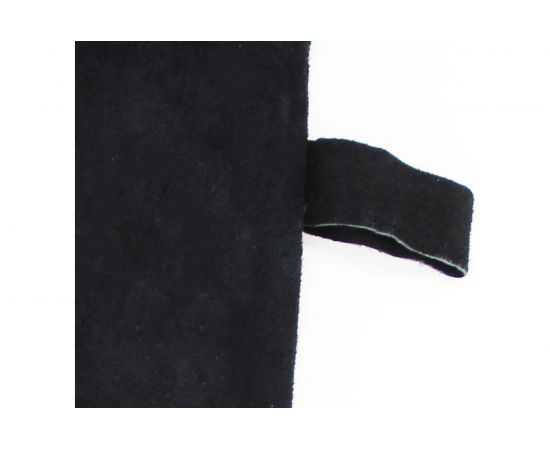 Спилковые двупалые рукавицы сварщика Optima ТРЭК черный HBW-012 – изображение 6