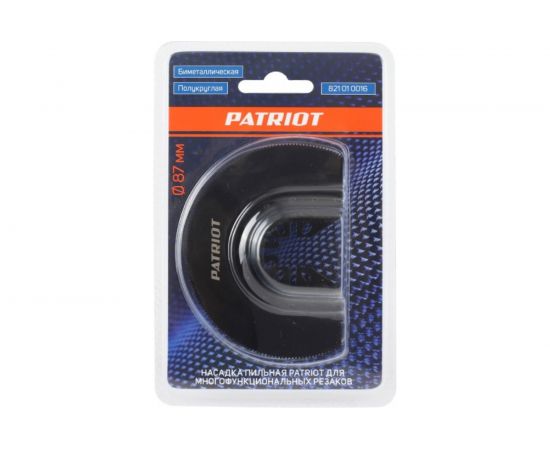 Насадка пильная биметаллическая для многофункциональных резаков d=87 мм PATRIOT 821010016 