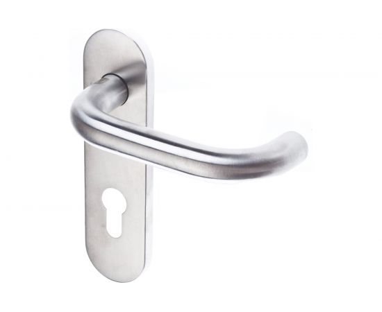 Гарнитур DOORLOCK DL 038KP/F-S9 PZ72 U-form Rt нерж. сталь, на короткой накладке, шпиндель 9мм 73314 