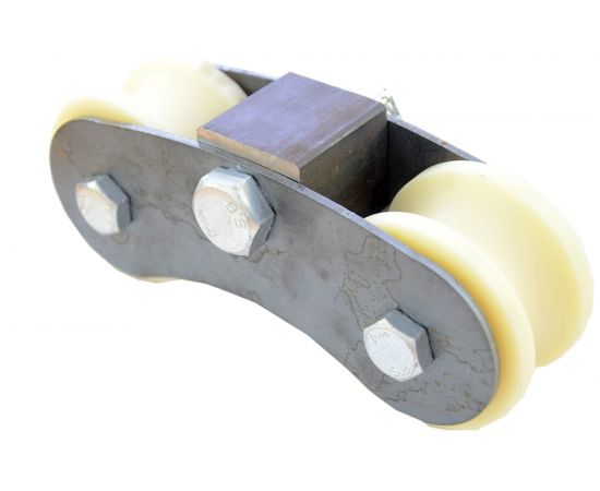 Роликовая каретка Rolik-Opt капролон, d.70 мм, под трубу d.3/4"" К7003 