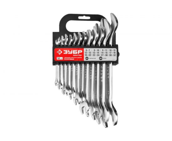Набор рожковых гаечных ключей 12 шт 6 - 32 мм Зубр 27011-H12_z01 