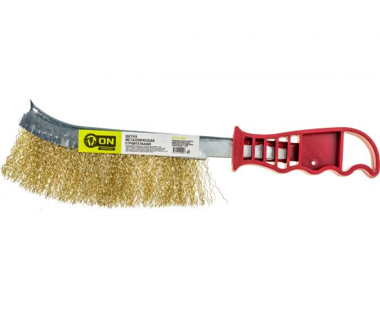 Металлическая строительная щетка ON с пластиковой ручкой 20-01-000 