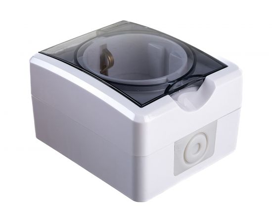 Розетка ЭРА 11-2402-01 2P E IP54, шторки, 16A-250В, ОУ, белый Б0020714 