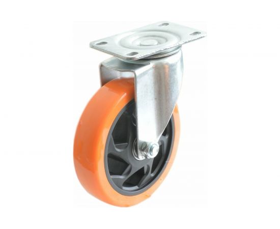 Колесо большегрузное полиуретановое поворотное PVC Medium 125 мм MFK-TORG 4023125 PVC 