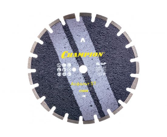 Диск алмазный 350х25,4х10 мм CHAMPION ST Asphafight C1606 