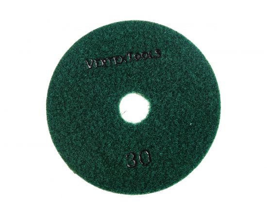 Круг алмазный гибкий шлифовальный для полировки мрамора (100х3х15 мм; Р1200) vertextools 12500-1200 – изображение 2