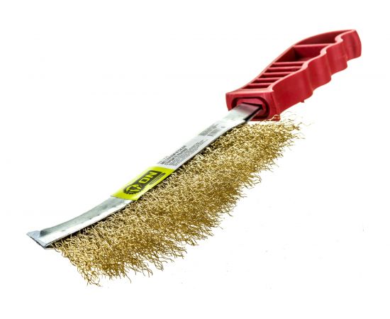 Металлическая строительная щетка ON с пластиковой ручкой 20-01-000 – изображение 2