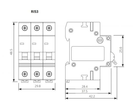Автоматический выключатель Iskra RI53-C25 3838733069745 – изображение 2