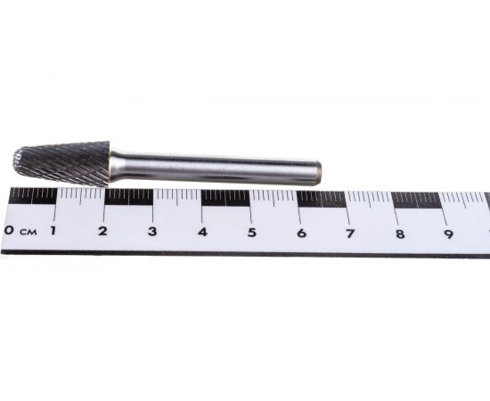 Бор-фреза форма L конус с закругленной головой DC (10х20/65 мм; хвостовик 6 мм) D.BOR RB-DC-L-10-065-6 – изображение 2