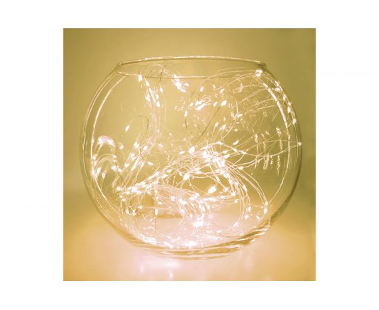 Гирлянда FERON CL53 на елку, 200 LED теплый белый, 10 веток 20 лампочек, 2м + 1м шнур, IP20 32985 – изображение 3