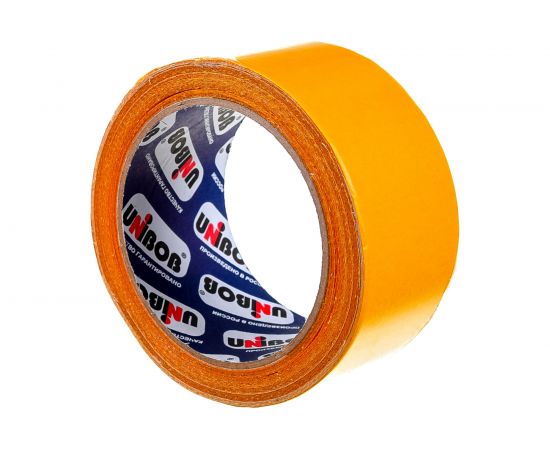 Двусторонняя клейкая лента UNIBOB Профи тканевая, для подогреваемых полов, 50 мм х 10 м 211744 – изображение 3