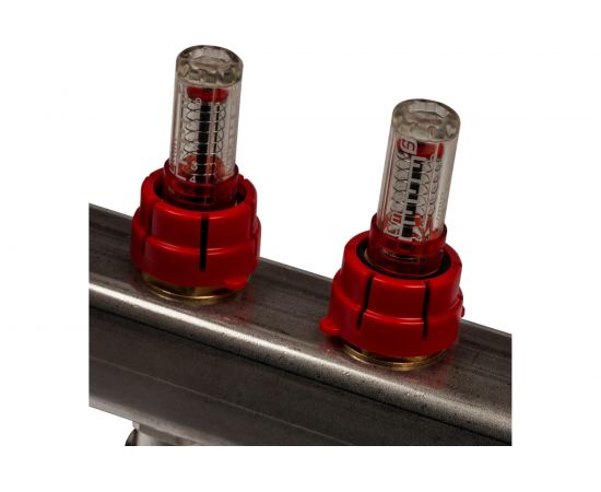 Коллектор из нержавеющей стали с расходомерами 8 вых. STOUT SMS 0917 000008 – изображение 4