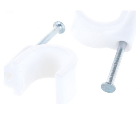 Круглый крепеж кабеля REXANT 12 мм, белый упак. 50 шт 07-4012 – изображение 4