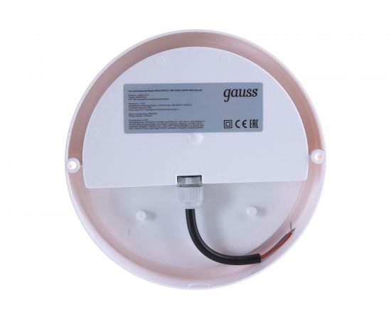 Светодиодный круглый светильник IP65 12W 6500K Gauss 126411312 – изображение 4