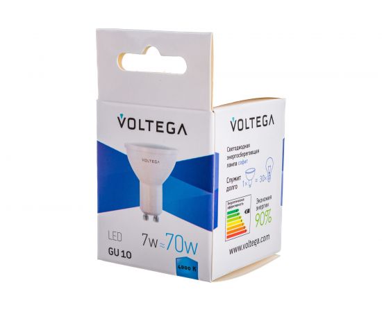 Светодиодная лампа VOLTEGA Софит GU10 4000К 7W 7057 – изображение 4