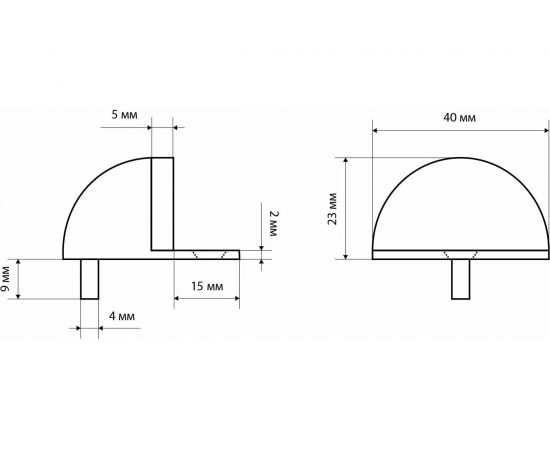 Дверной ограничитель Стандарт 8185 SN (европакет; круглый; матовый никель) 11094 – изображение 4