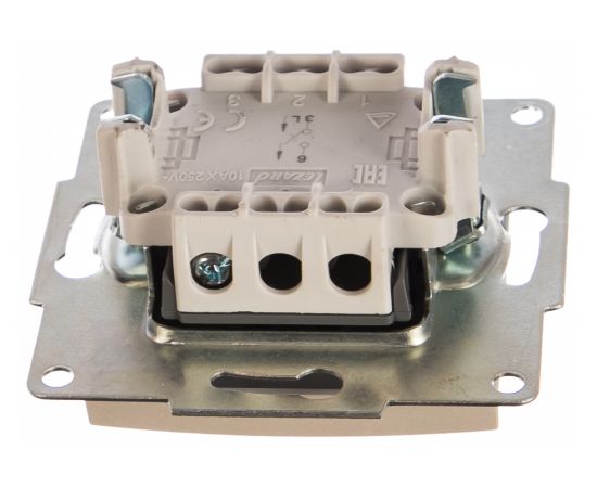 Выключатель LEZARD KARINA жемчужно-белый перламутр 707-3088-100 – изображение 4