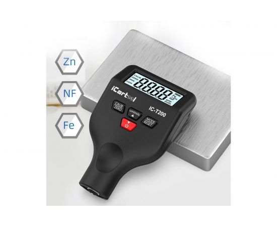 Толщиномер лакокрасочных покрытий iCartool nFe/Fe, точность 2,5%, макс.1500 мкм, подсветка дисплея IC-T200 – изображение 5