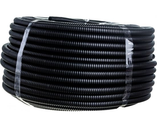 Легкая гофротруба УРАЛ ПАК ПНД 20 мм с протяжкой черная, м ГФ-1100020-100 – изображение 5