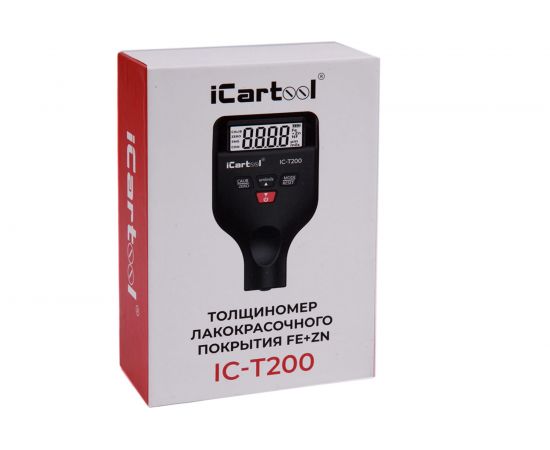 Толщиномер лакокрасочных покрытий iCartool nFe/Fe, точность 2,5%, макс.1500 мкм, подсветка дисплея IC-T200 – изображение 6
