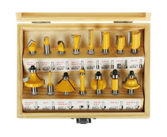 Набор фрез в кейс�� DH16 (16 шт; 8 мм) DEKO 065-0790 – изображение 6