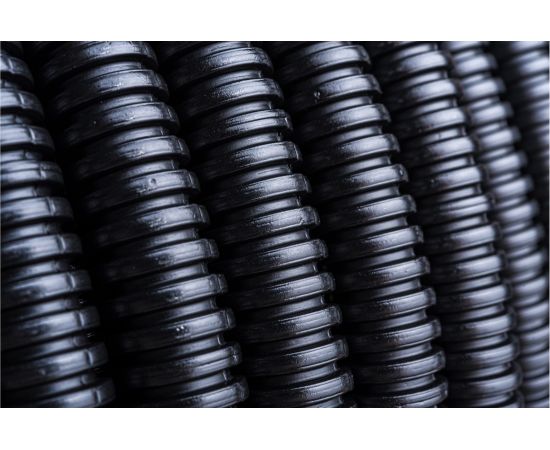 Легкая гофротруба УРАЛ ПАК ПНД 20 мм с протяжкой черная, м ГФ-1100020-100 – изображение 7