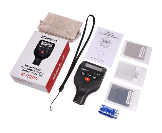 Толщиномер лакокрасочных покрытий iCartool nFe/Fe, точность 2,5%, макс.1500 мкм, подсветка дисплея IC-T200 – изображение 7