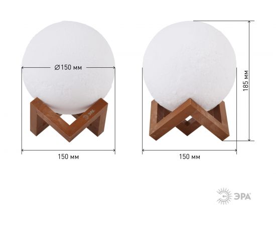Настольный светильник ЭРА NLED4911WW белый, Луна Б0043093 – изображение 8