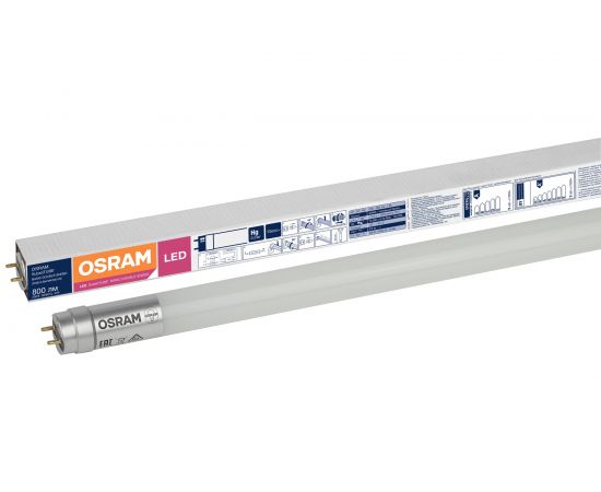 Светодиодная трубчатая лампа OSRAM SubstiTUBE Basic G13 9W замена 18 Вт нейтральный белый свет 4058075377486 