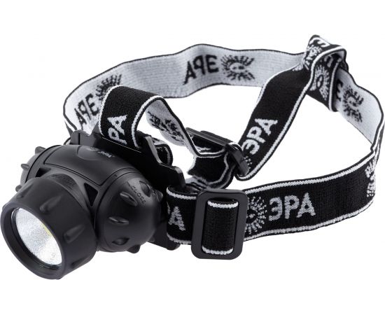 Налобный светодиодный фонарь ЭРА GB410 на батарейках 3хААА, 3 режима, черный, IP44 Б0051463 