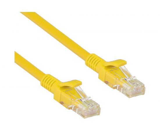 Патч-корд ExeGate UTP-RJ45-RJ45-5e-0,5M-YL, UTP, cat.5e, 0.5м, желтый 172880 