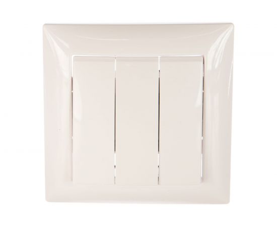 Выключатель Кунцево-Электро СЕЛЕНА скрытой установки, трехклавишный 10А С0510-406 8105 