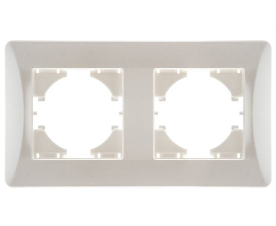 Рамка GUSI ELECTRIC 2-местная, цвет жемчуг С1120-028 