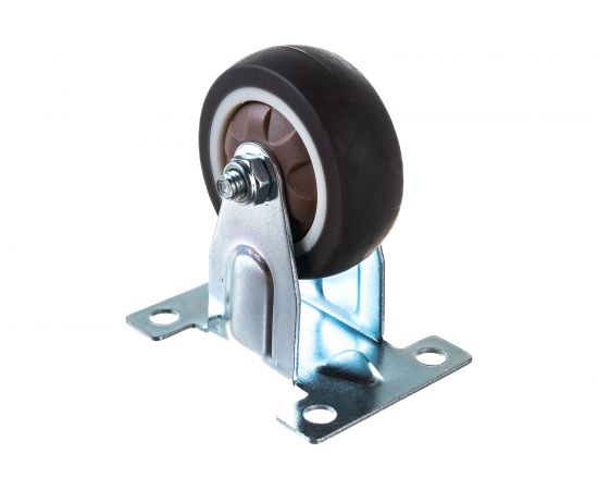 Колесо коричневая мягкая резина неповоротное FCG25 50 мм MFK-TORG 7052050 