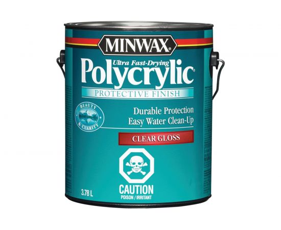 Защитное финишное покрытие Minwax Polycrylic Глянцевый 3.785 мл 15555 