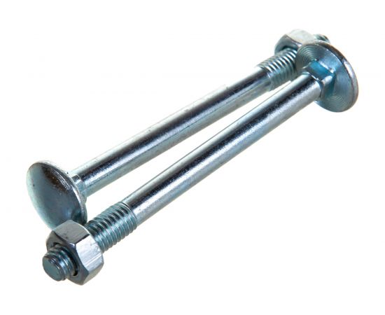 Болт с п.кр. гол. и кв.подголовком, с гайкой ЕВРОПАРТНЕР DIN603 Zn M8x90 2шт. 6 0533 2 – изображение 2