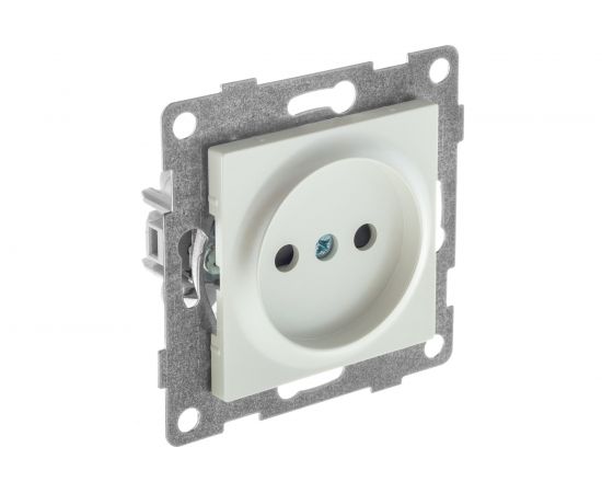 Механизм розетки GUSI ELECTRIC 1-ой без заземления, с защитной шторкой, СУ, 16А, 250В, жемчуг С11Р2-028 – изображение 2