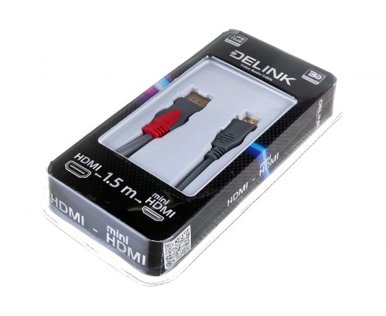 Шнур HDMI-mini HDMI delink 1,5м 13051 – изображение 2