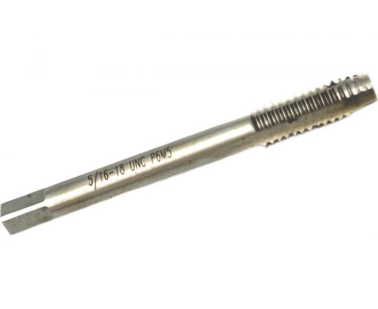 Дюймовый метчик TORNERI UNC 5/16" 18 нитей Р6М5 035356 – изображение 2