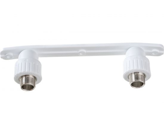 Угольник RTP PN25 комбинированный, с креплением, двойной под смеситель, наружная резьба, D20х1/2 мм 10703 – изображение 2