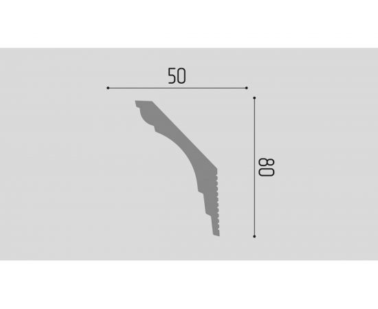 Карниз П10 Де-Багет 50/80 – изображение 2